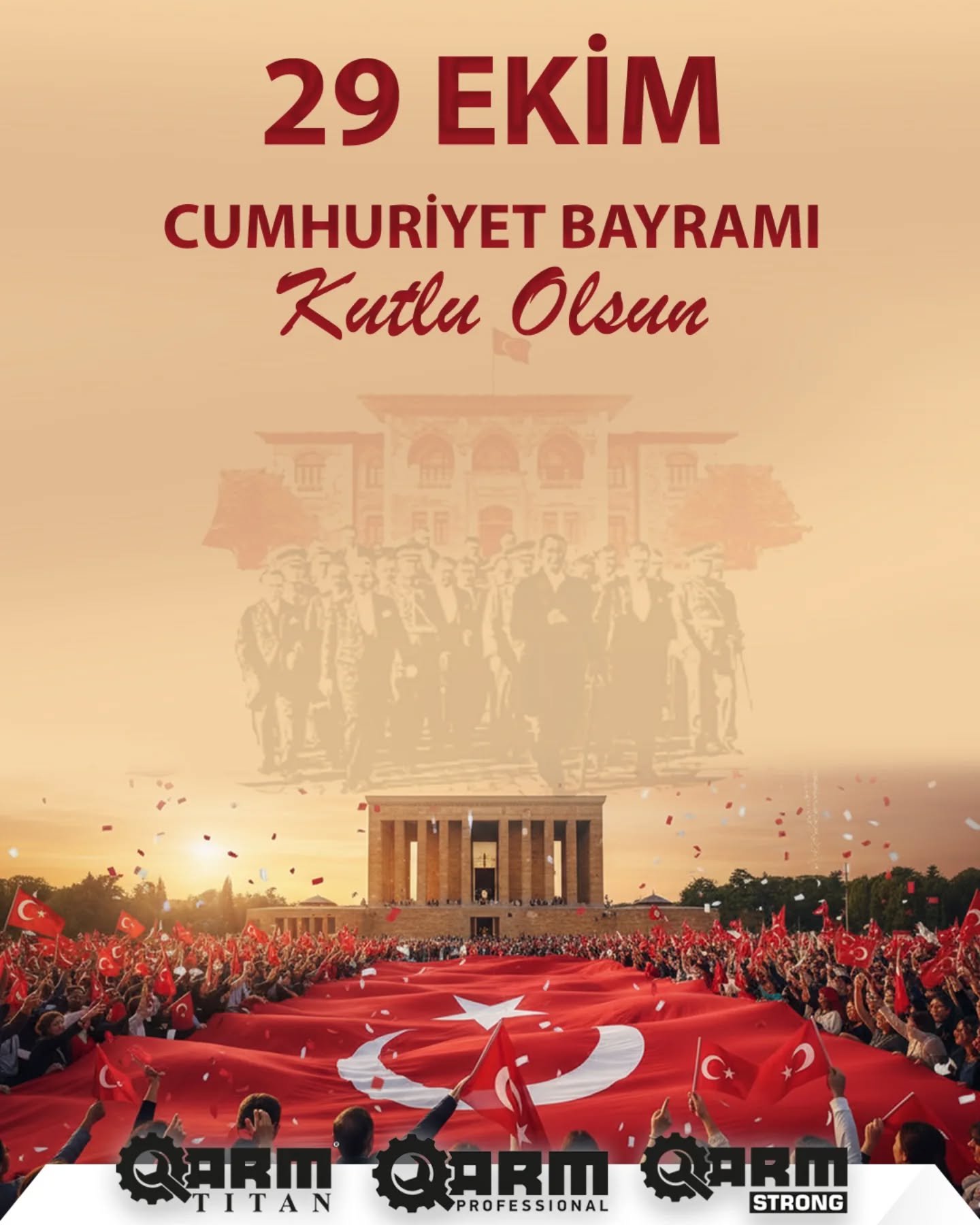 Bugün, bağımsızlığımızın ve aydınlık geleceğimizin sarsılmaz teminatı olan Cumhuriyetimizin 102. yılı.

29 Ekim Cumhuriyet Bayramımız kutlu olsun! 🇹🇷
