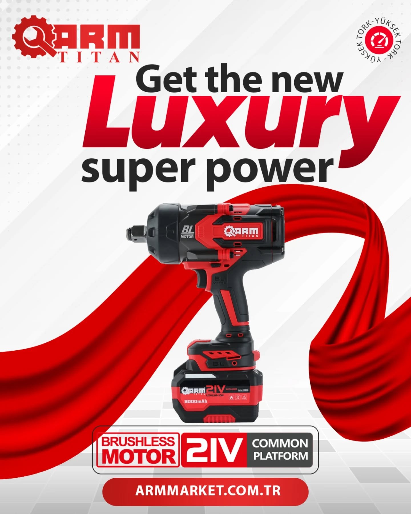 🔥 ARM TITAN RB-826: Durdurulamaz Güç! 🚀
En zorlu somunlar bile 2300 N.m sökme torku karşısında dayanamaz. Profesyoneller için tasarlandı, endüstriyel işler için üretildi.

✅ Öne Çıkanlar:

Kömürsüz (Brushless) Motor ile maksimum ömür.

8000mAh Batarya ile kesintisiz performans.

3/4" Sürücü ve akıllı durdurma özelliği.

Çelik yapı, iş makinesi ve ağır vasıta tamiri için ideal.

🛠️ İşinizi şansa değil, ARM TITAN gücüne bırakın!

📍 Ürün Kodu: RB-826 🌐 armmarket.com.tr

#ARMTITAN #SomunSökme #ŞarjlıElAletleri #TeknikServis #Endüstriyel TamirBakım AğırVasıta