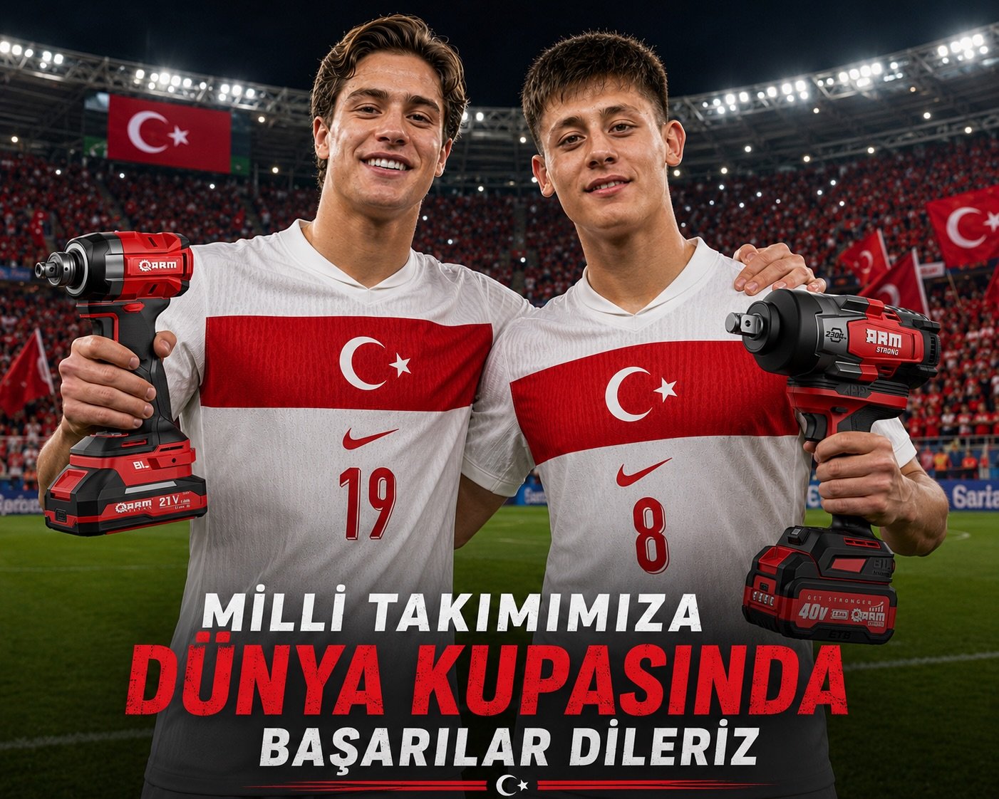 İşte başlıyoruz…
YOLUN SONU ŞAMPİYONLUK OLSUN!
#millitakım #türkiye #worldcup
Fotoğraf yapay zeka ile üretilmiştir.!