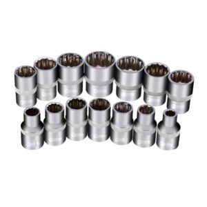1/2" CR-V 12 Köşe Kısa Lokma Takımı