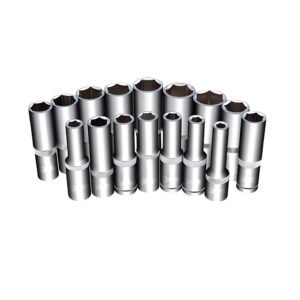 Başlık: 1/2" CR-V 6 Köşe Uzun Lokma Takımı