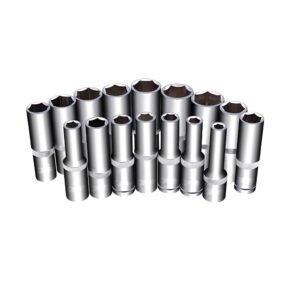 1/4" CR-V 6 Köşe Uzun Lokma Takımı