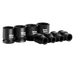 1/2" CR-MO 6 Köşe Kısa Havalı Lokma Takımı